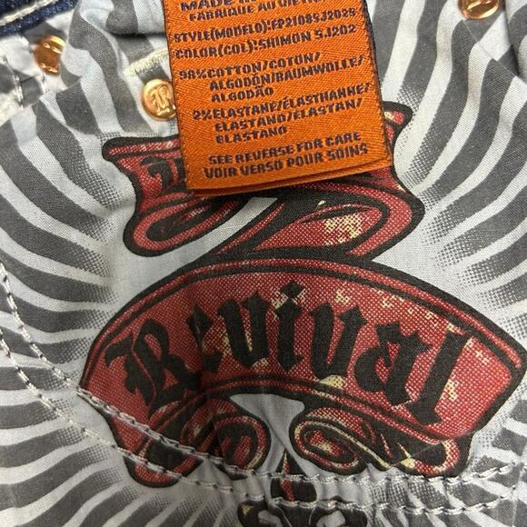 Rock revival slim straight jeans 34x29 - Picture 3 of 7